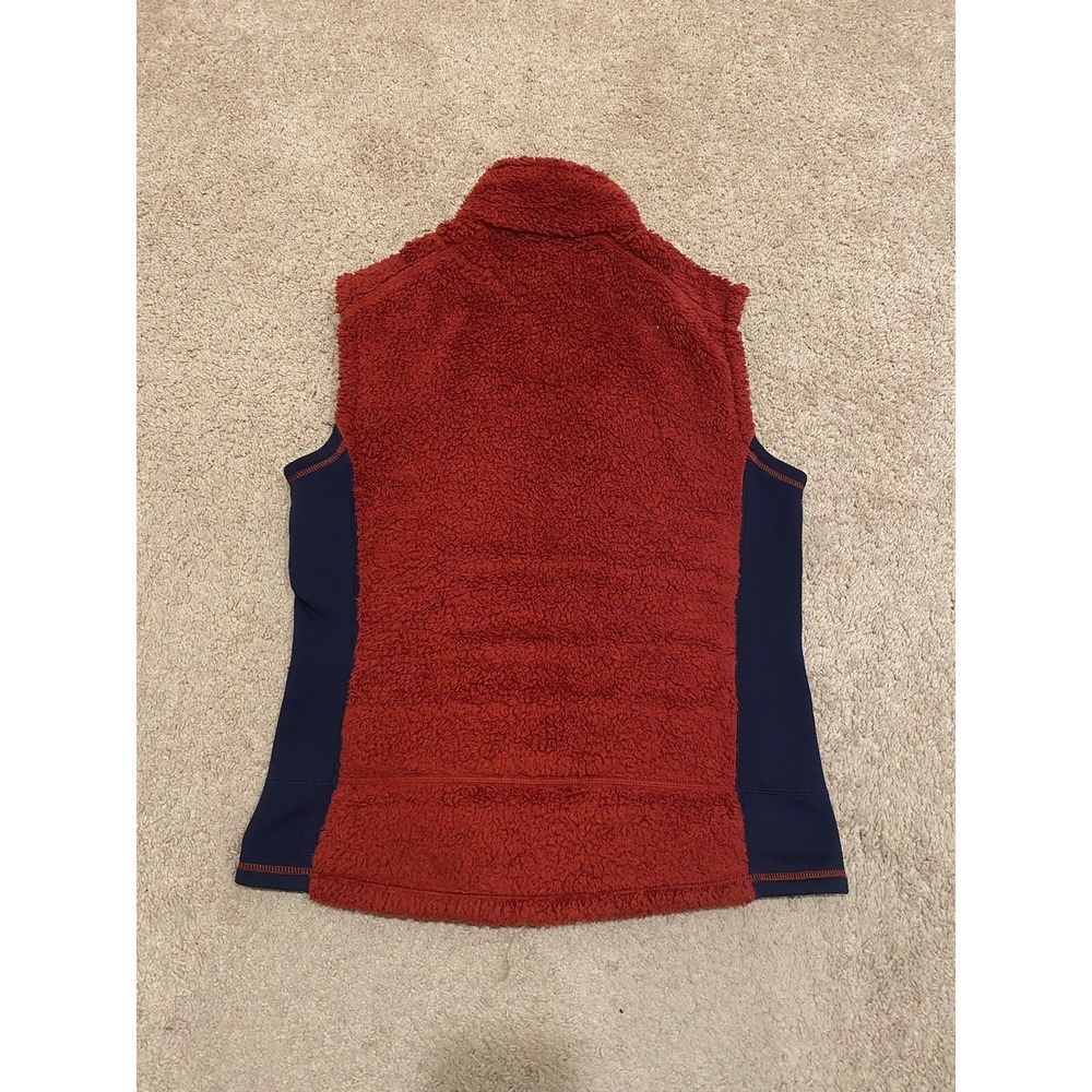 Vintage Patagonia Los Gatos Red Fleece Vest Mens Medium Full Zip Pockets Outdoor - Picture 5 of 5